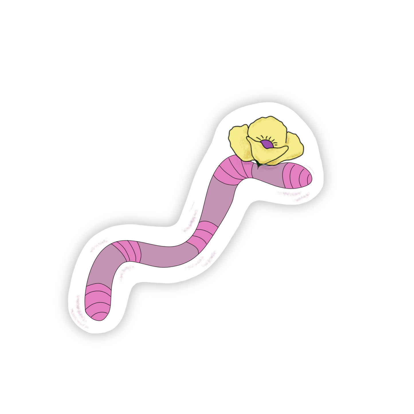 Worm Sticker