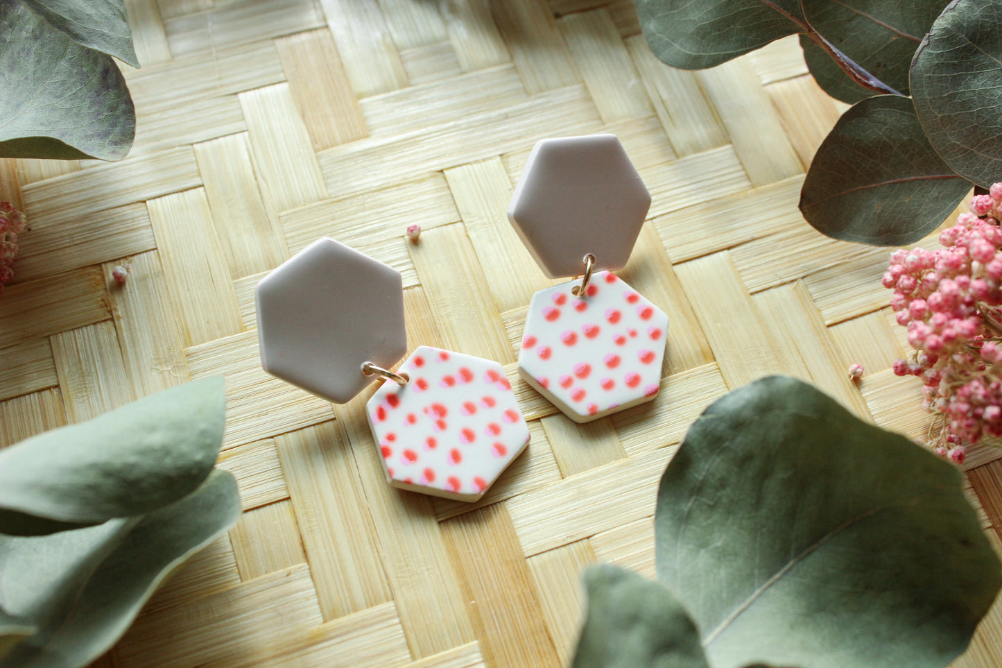 Be my Valentine Collection - Polka Dot Cari Dangles