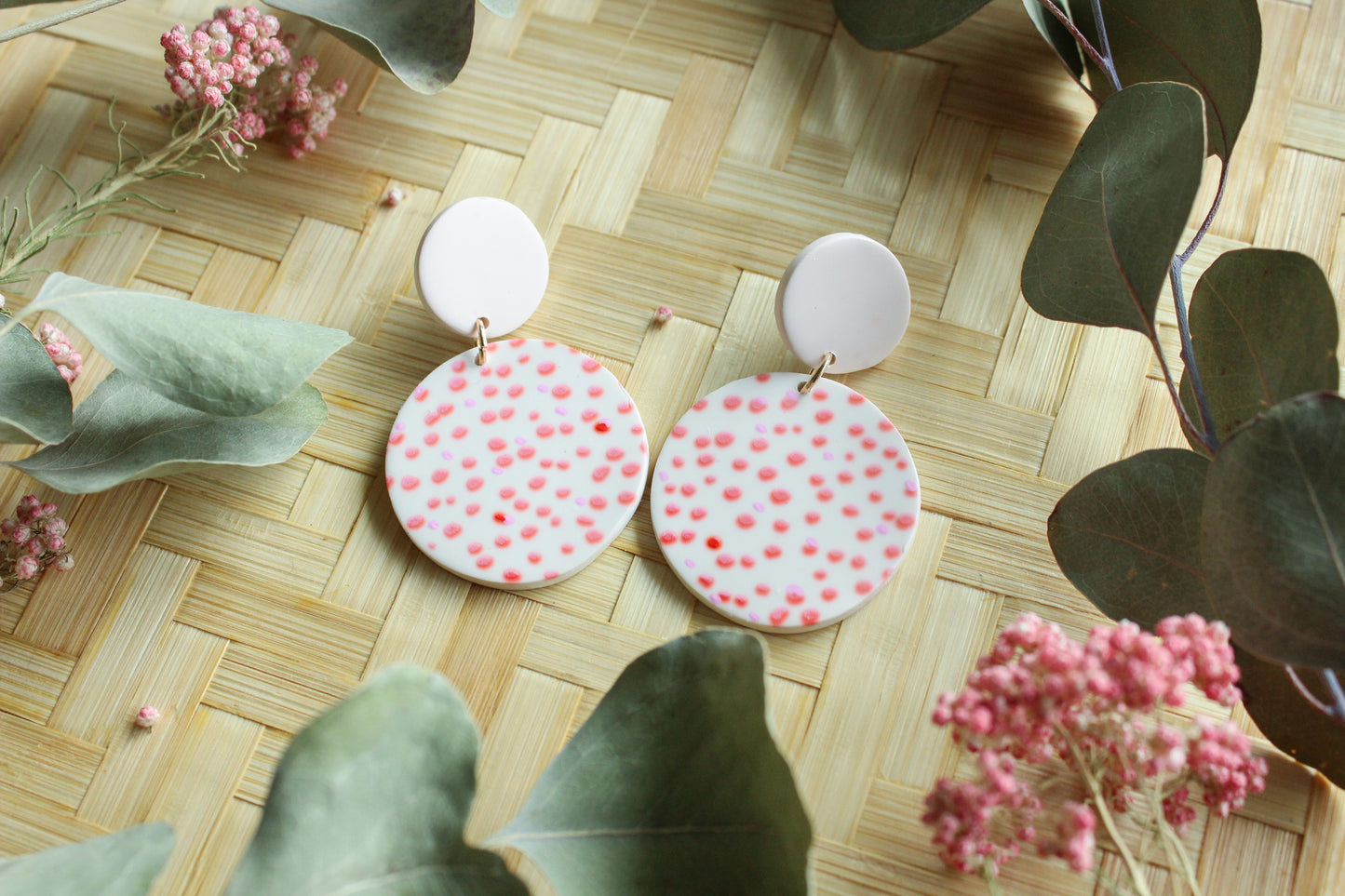 Be my Valentine Collection - Polka Dot Marina Dangles