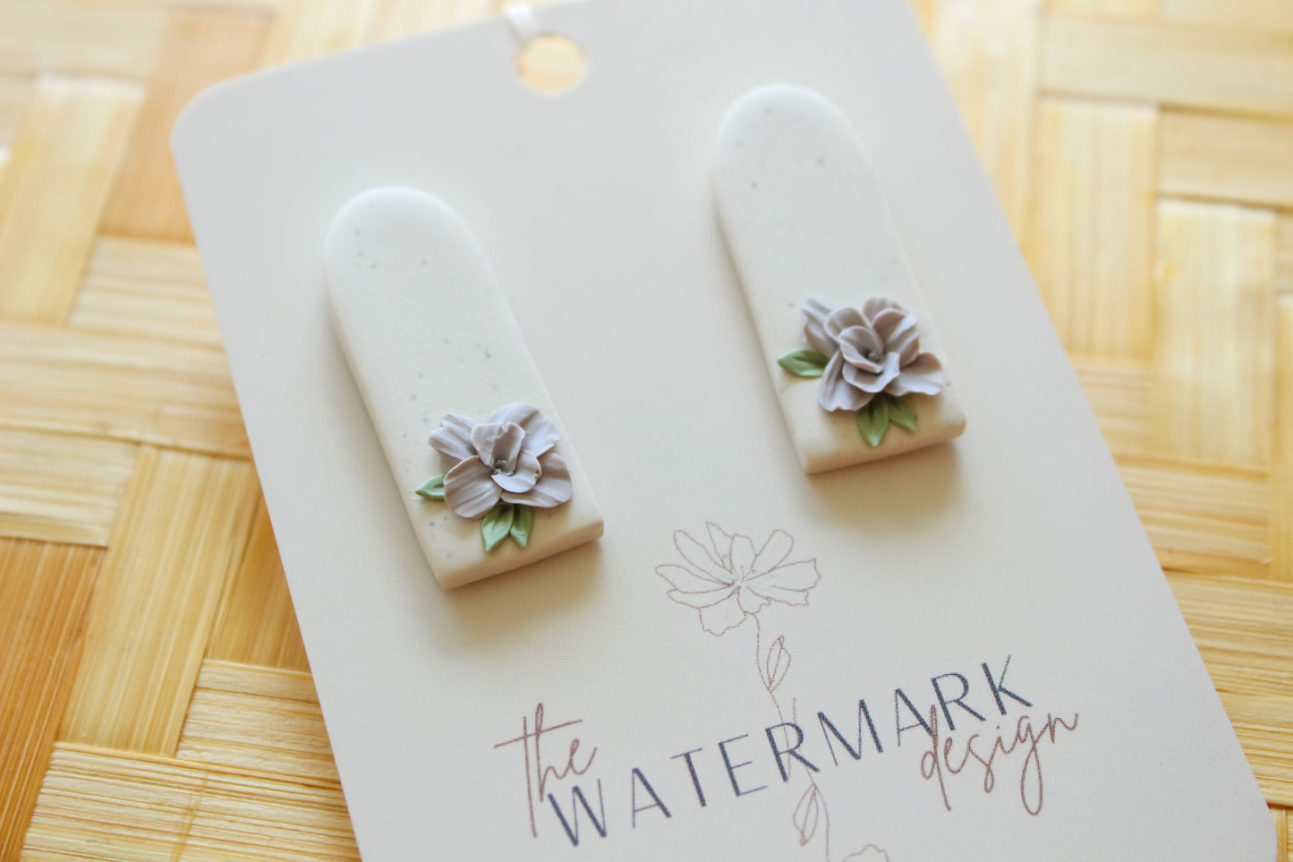 Phoebe Florals - Small Drop Studs