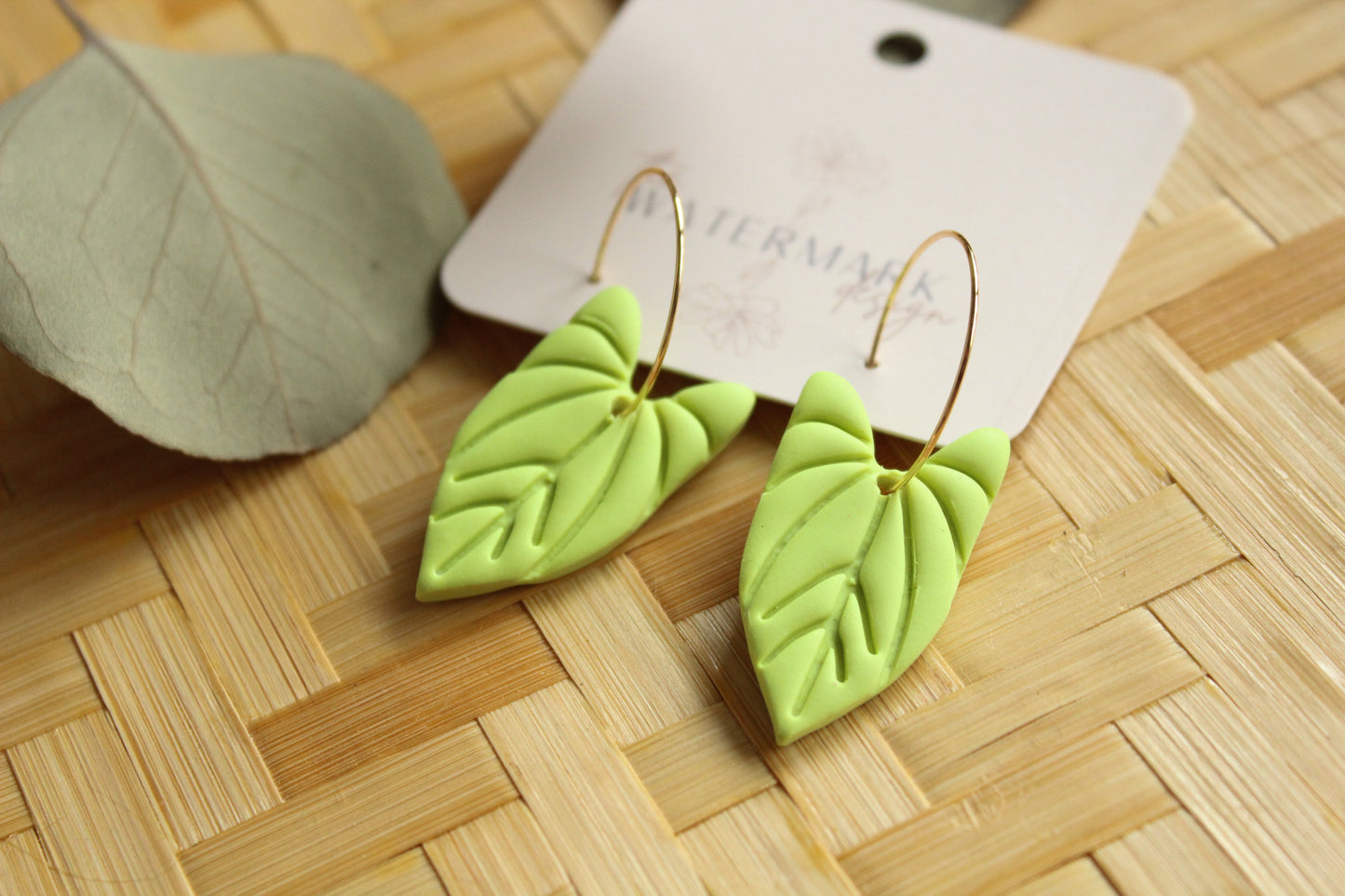 Spring Leaf Hoops