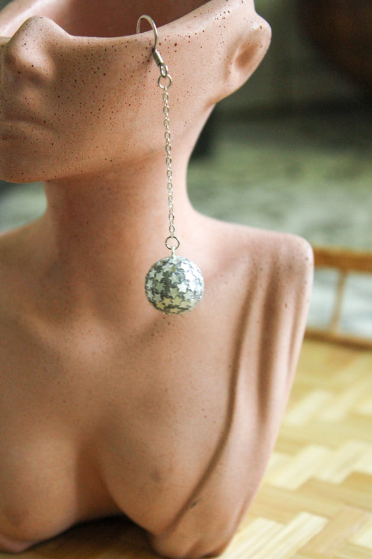 Silver Disco Ball Dangles