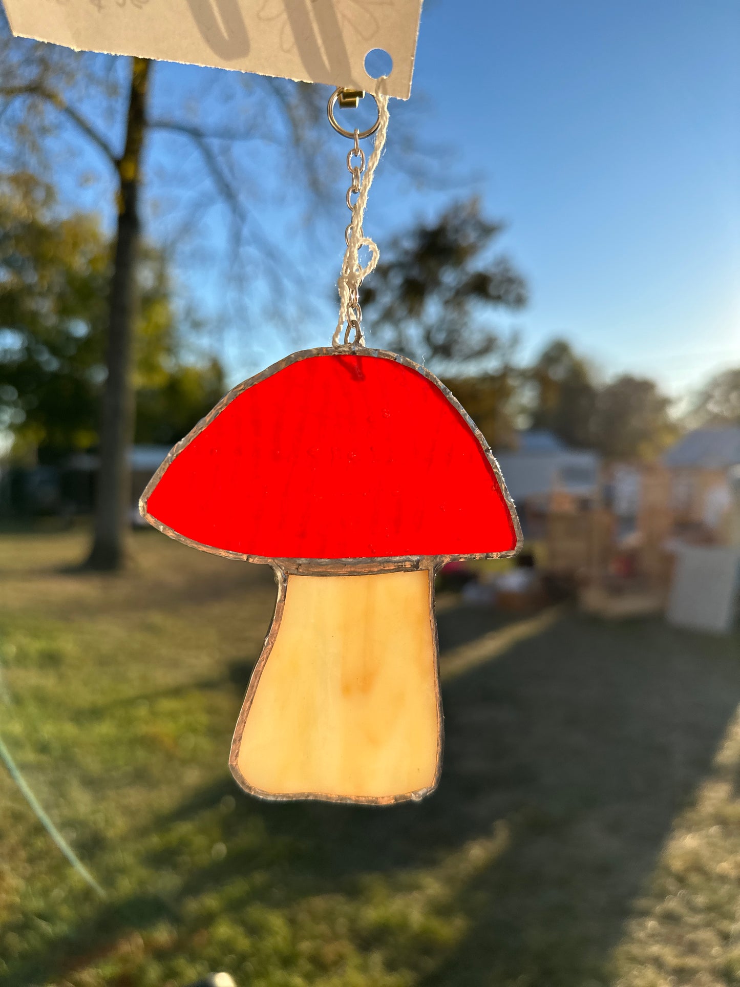 Stained Glass - Red Mushroom