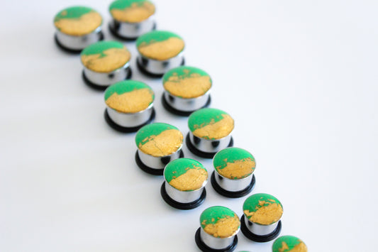 Gauges - Green & Gold