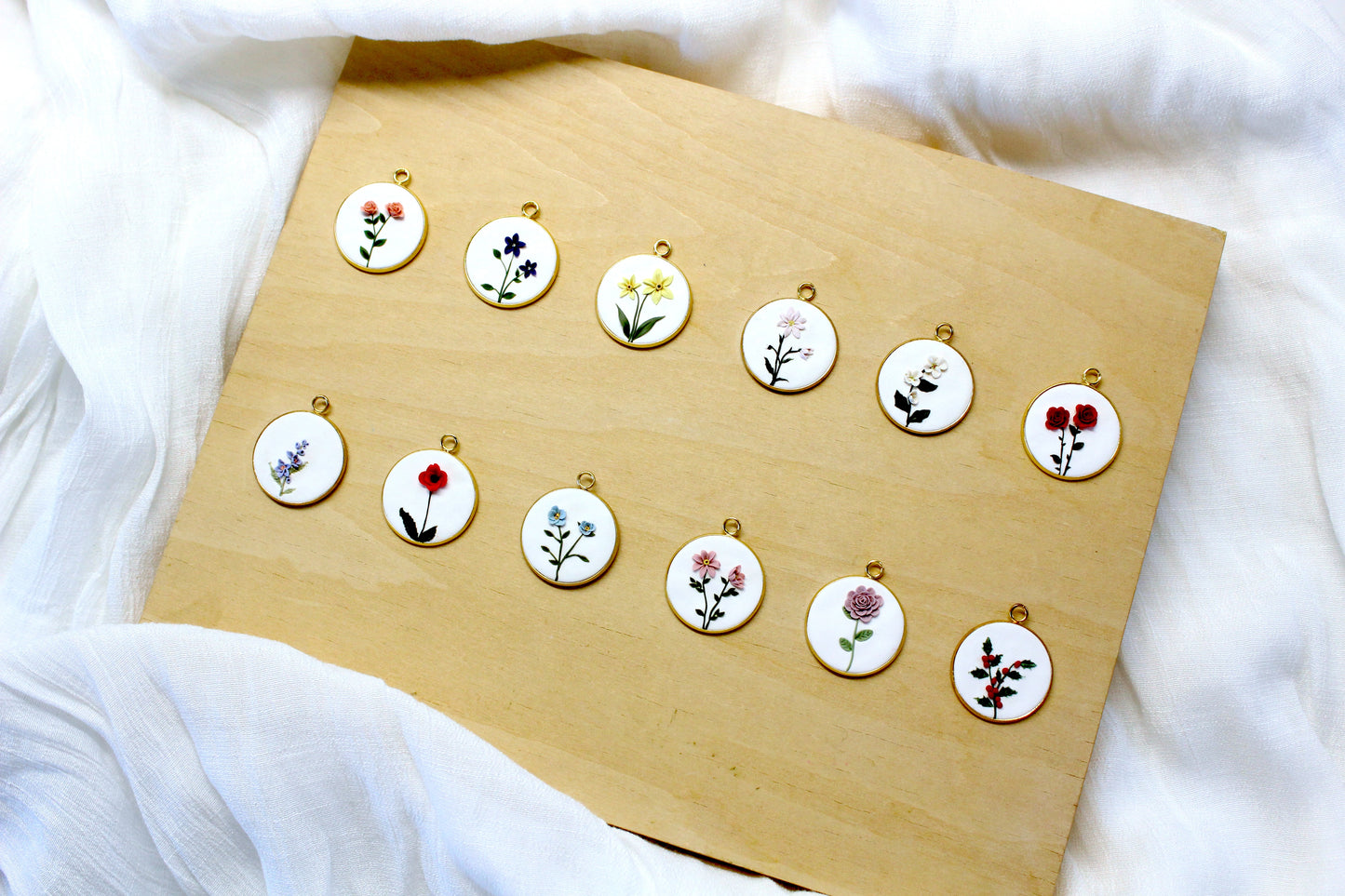 Birth Flower Necklaces