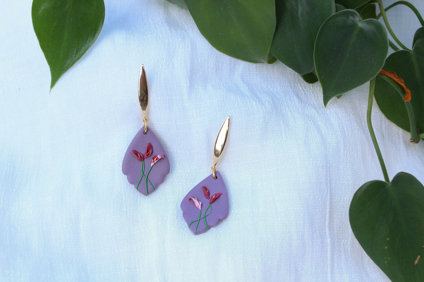 Deadly Plants Collection - Calla Lilies - Darya Earrings