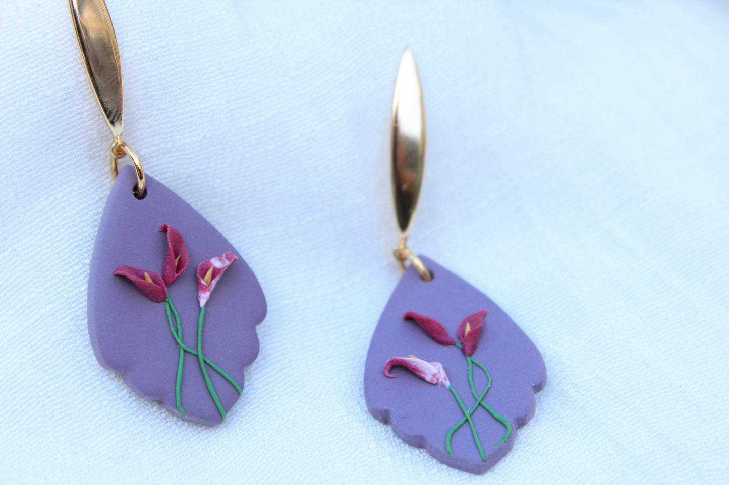 Deadly Plants Collection - Calla Lilies - Darya Earrings