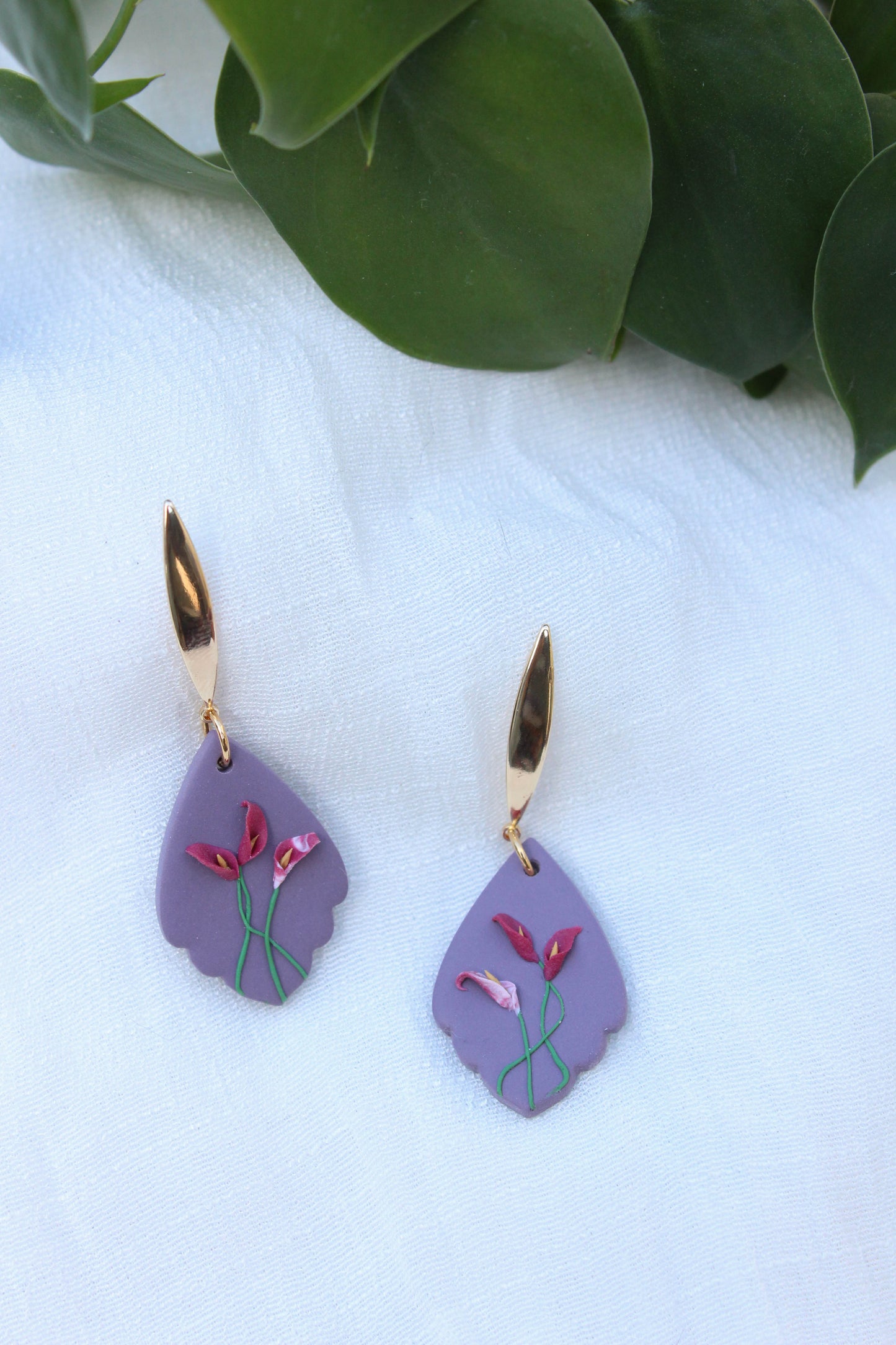 Deadly Plants Collection - Calla Lilies - Darya Earrings