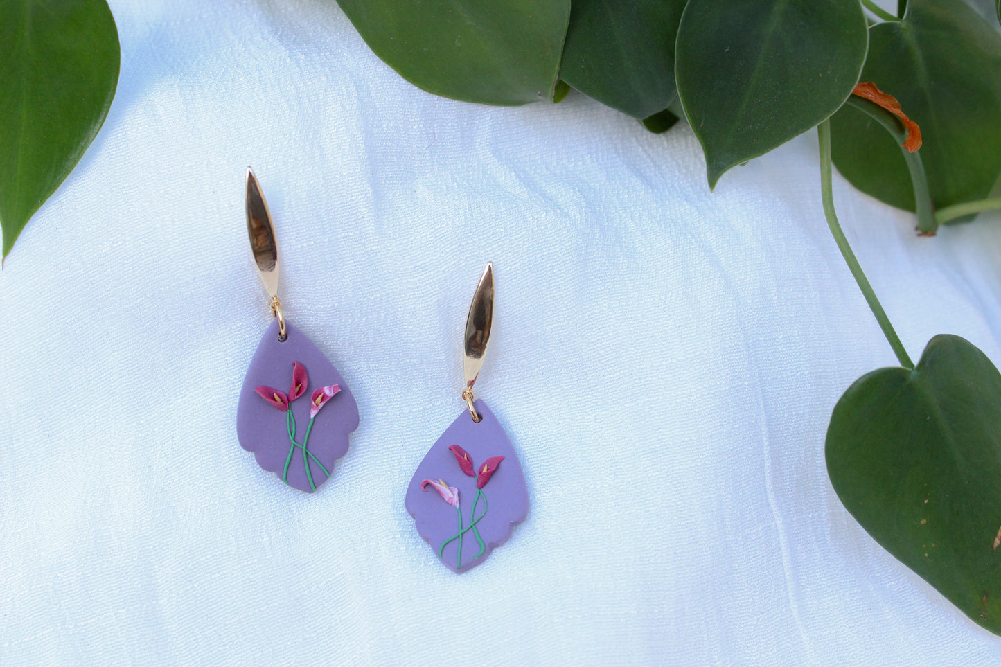 Deadly Plants Collection - Calla Lilies - Darya Earrings