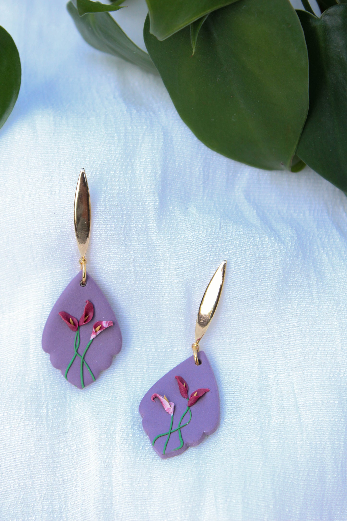 Deadly Plants Collection - Calla Lilies - Darya Earrings