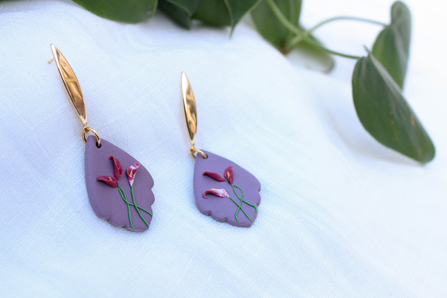 Deadly Plants Collection - Calla Lilies - Darya Earrings
