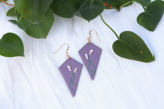 Deadly Plants Collection - Calla Lilies - Llyr Earrings