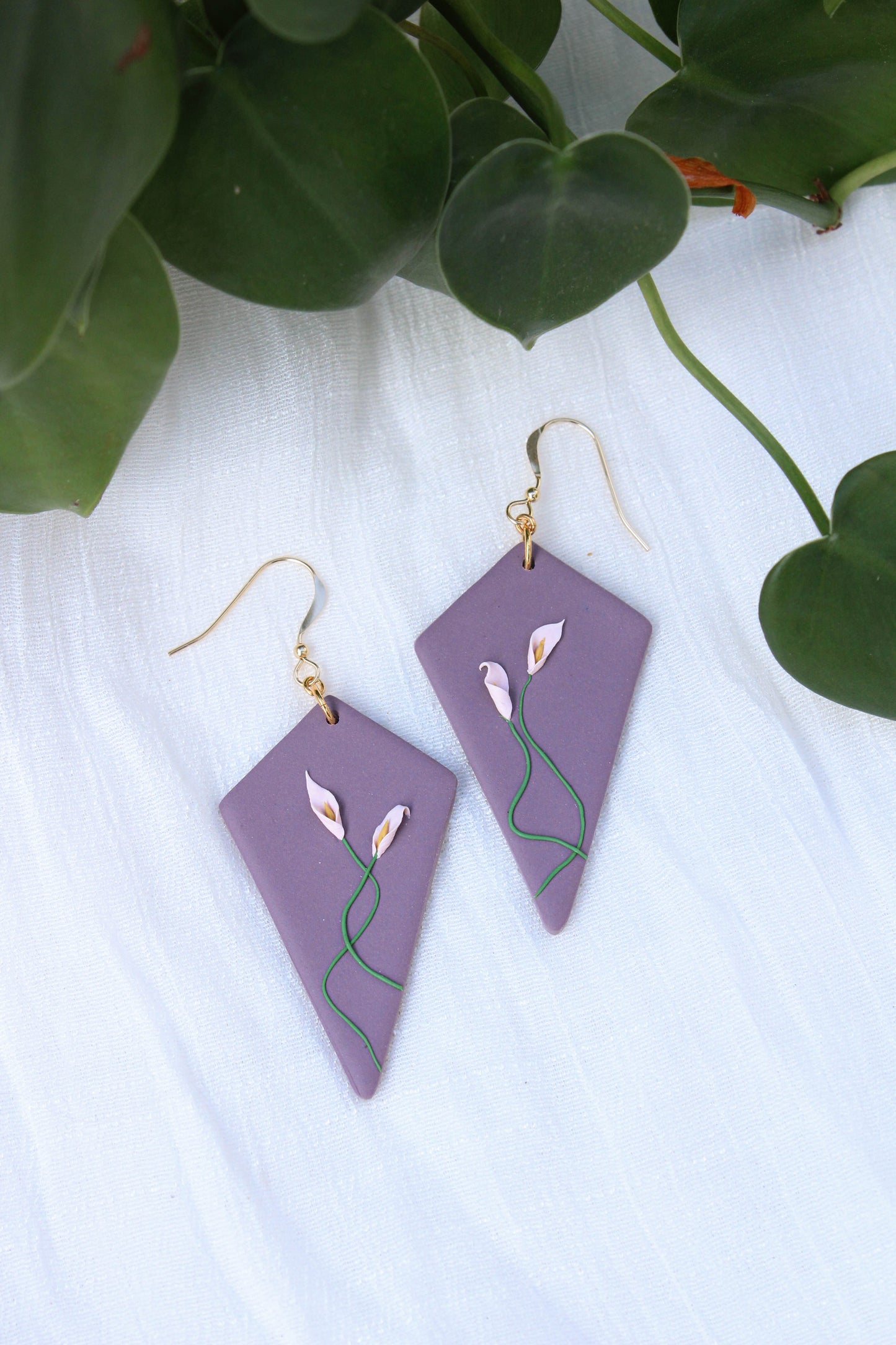 Deadly Plants Collection - Calla Lilies - Llyr Earrings