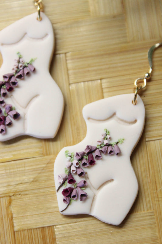 Deadly Plants Collection - Foxglove - Jane Body Earrings