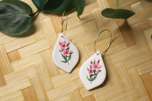 Deadly Plants Collection - Oleander - Devere Earrings