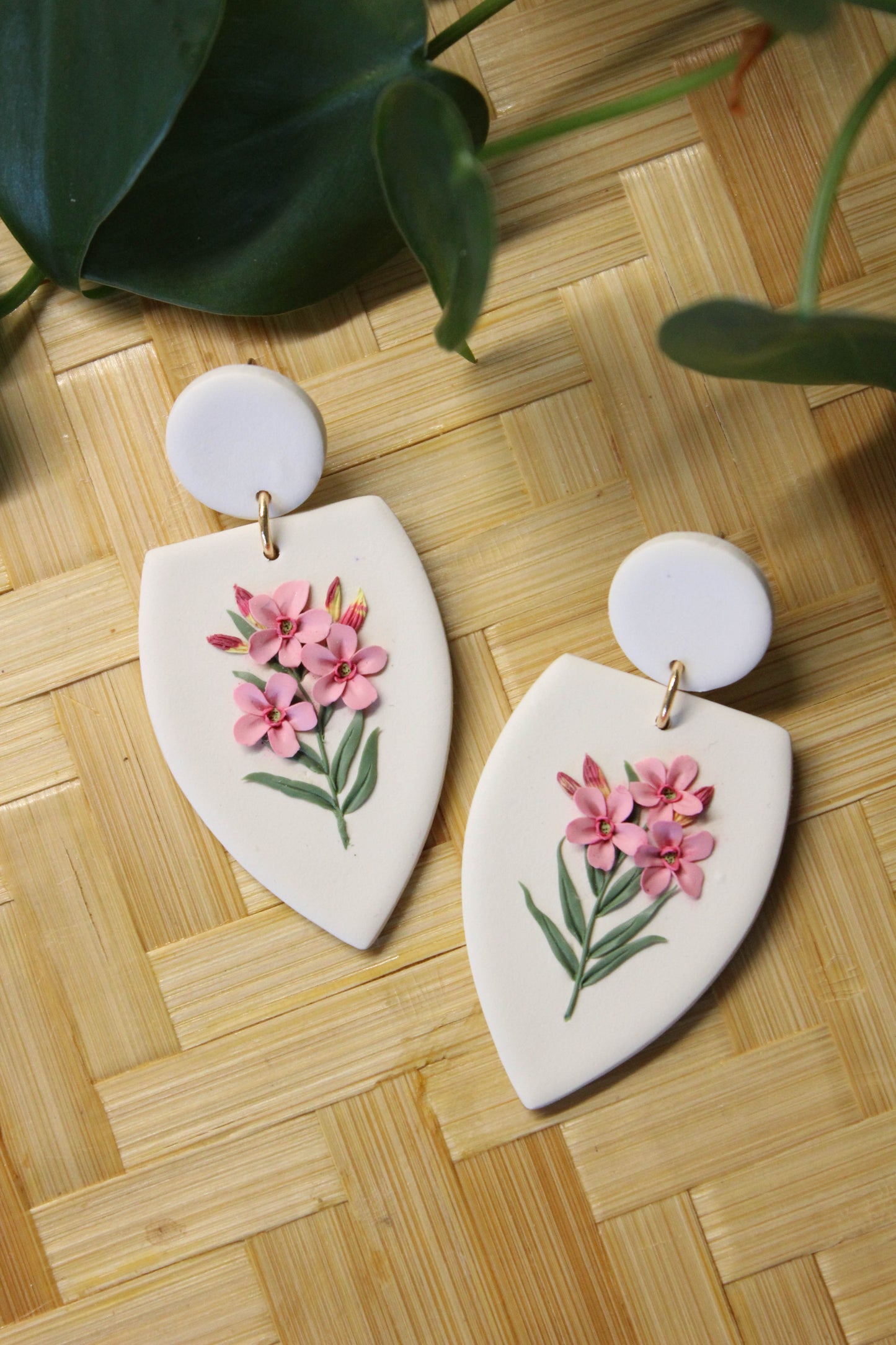 Deadly Plants Collection - Oleander - Caspian Earrings