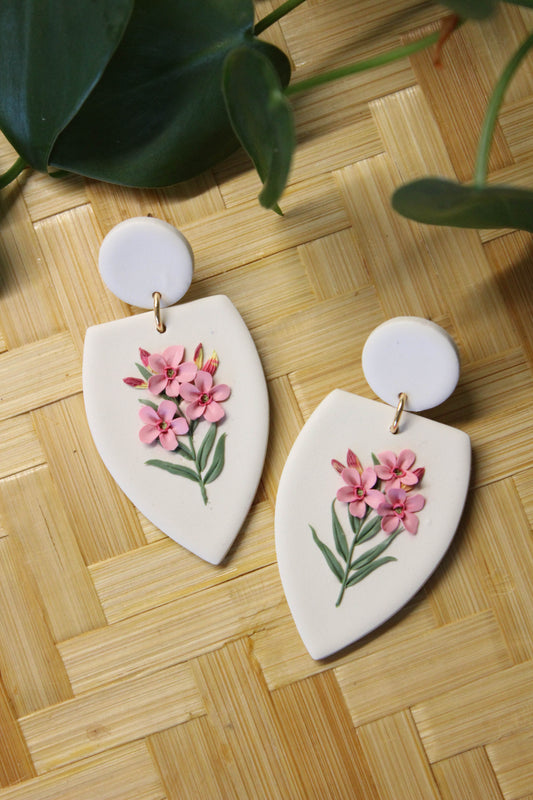 Deadly Plants Collection - Oleander - Caspian Earrings