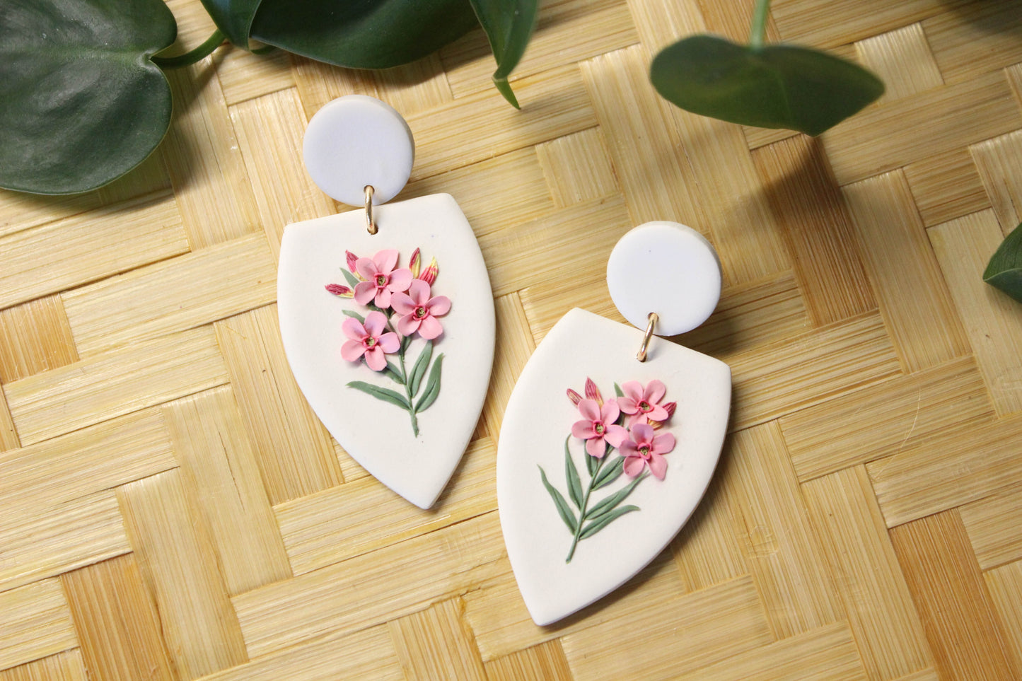 Deadly Plants Collection - Oleander - Caspian Earrings