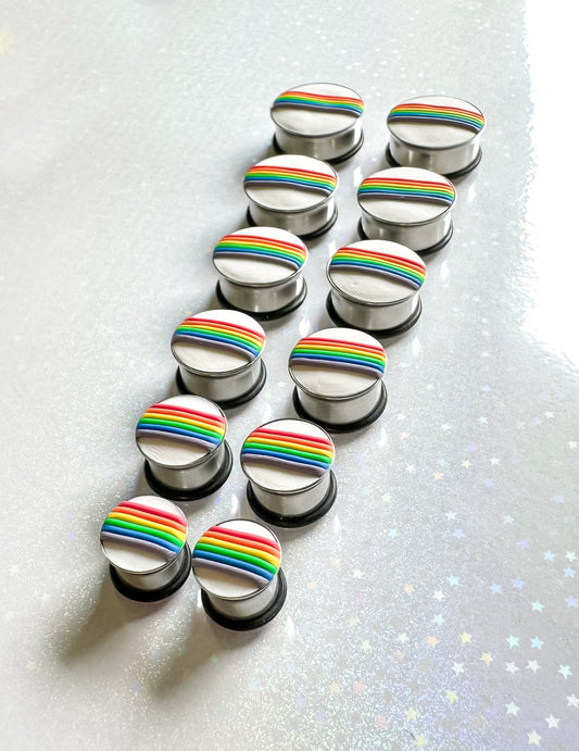 Gauges - Rainbow Stripe